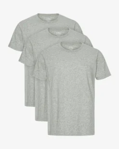 Classic Organic Tee - Heather Grey (3-Pack)