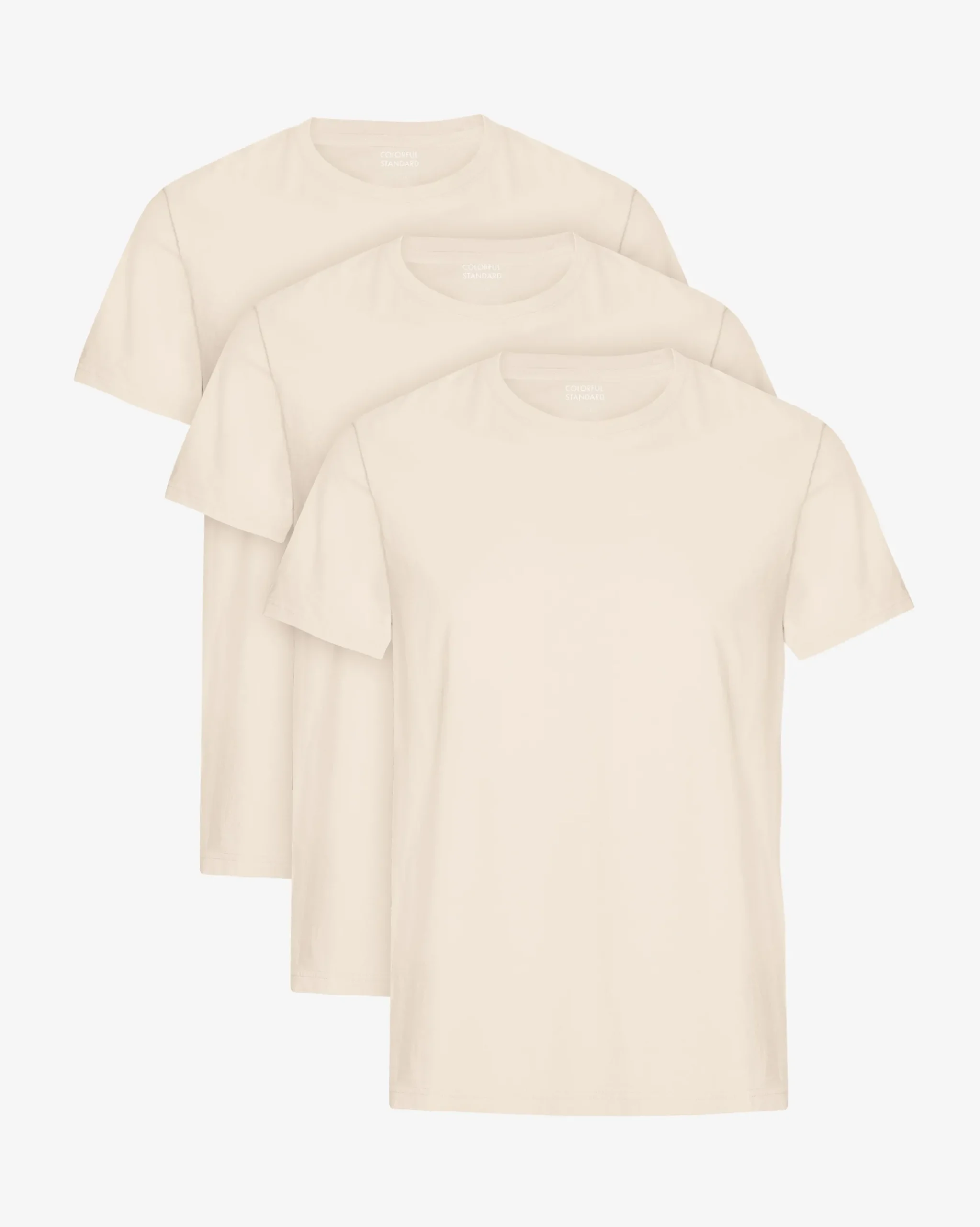Classic Organic Tee - Ivory White (3-Pack)