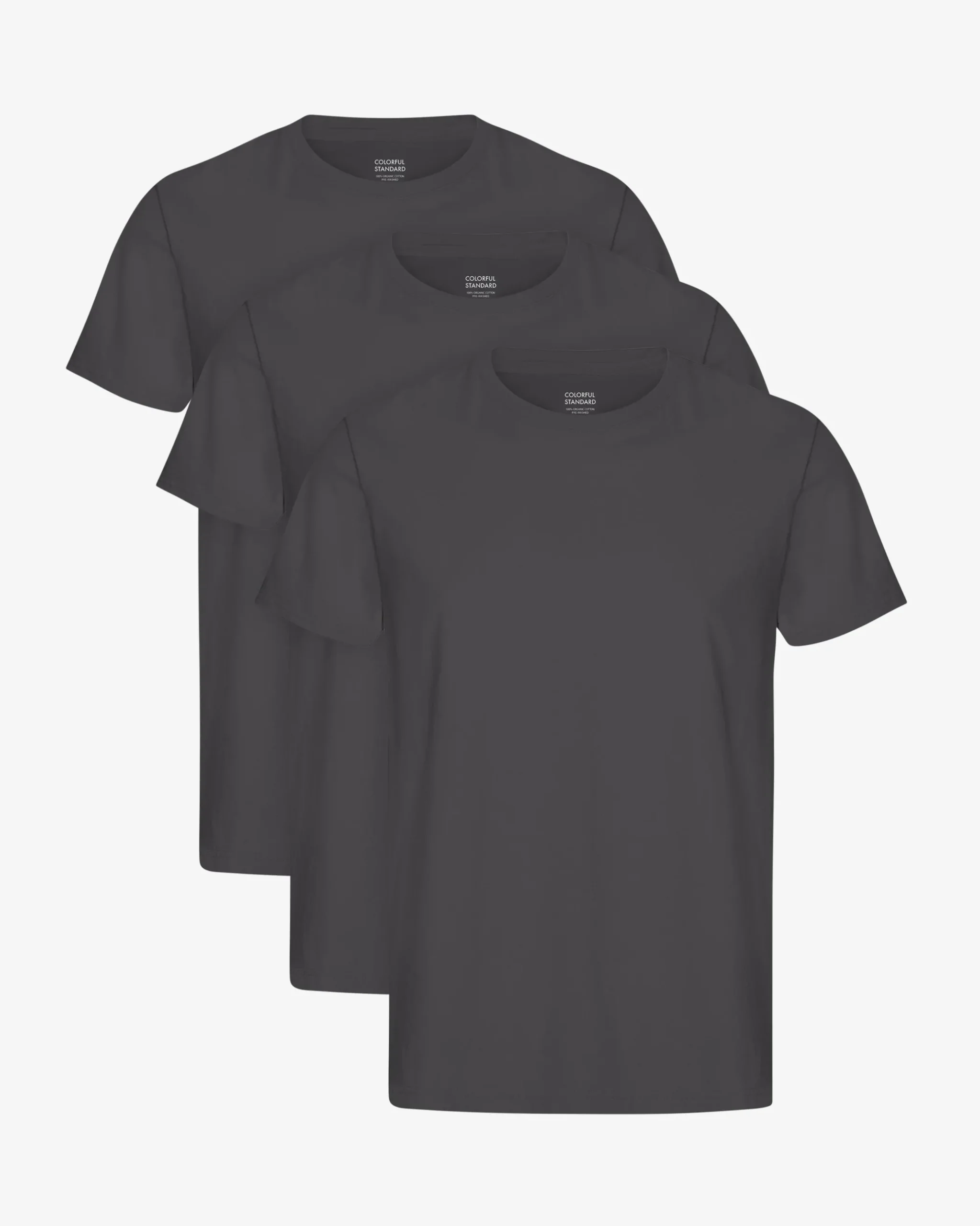 Classic Organic Tee - Lava Grey (3-Pack)