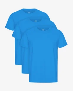 Classic Organic Tee - Pacific Blue (3-Pack)