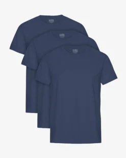 Classic Organic Tee - Petrol Blue (3-Pack)