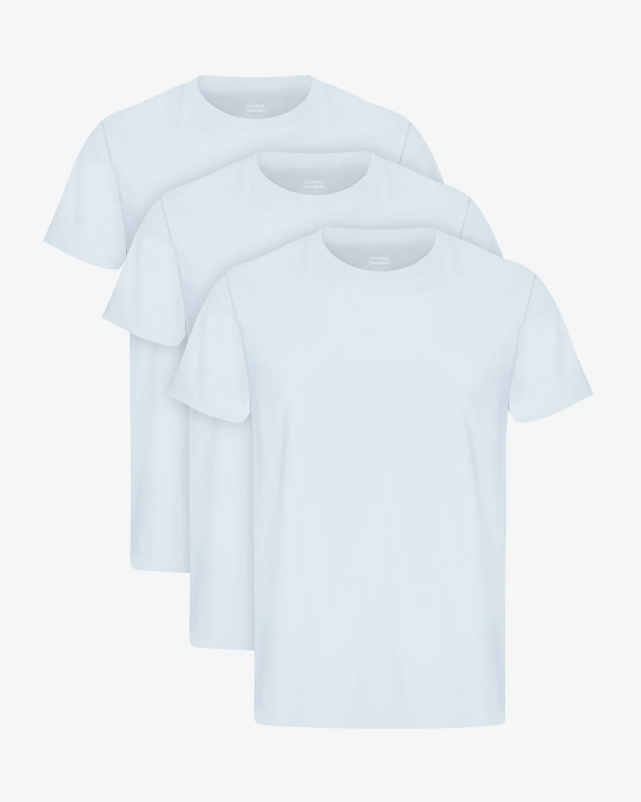 Classic Organic Tee - Polar Blue (3-Pack)