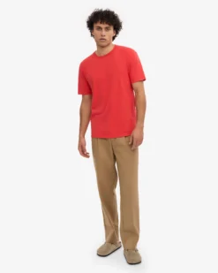 Classic Organic Tee - Red Tangerine