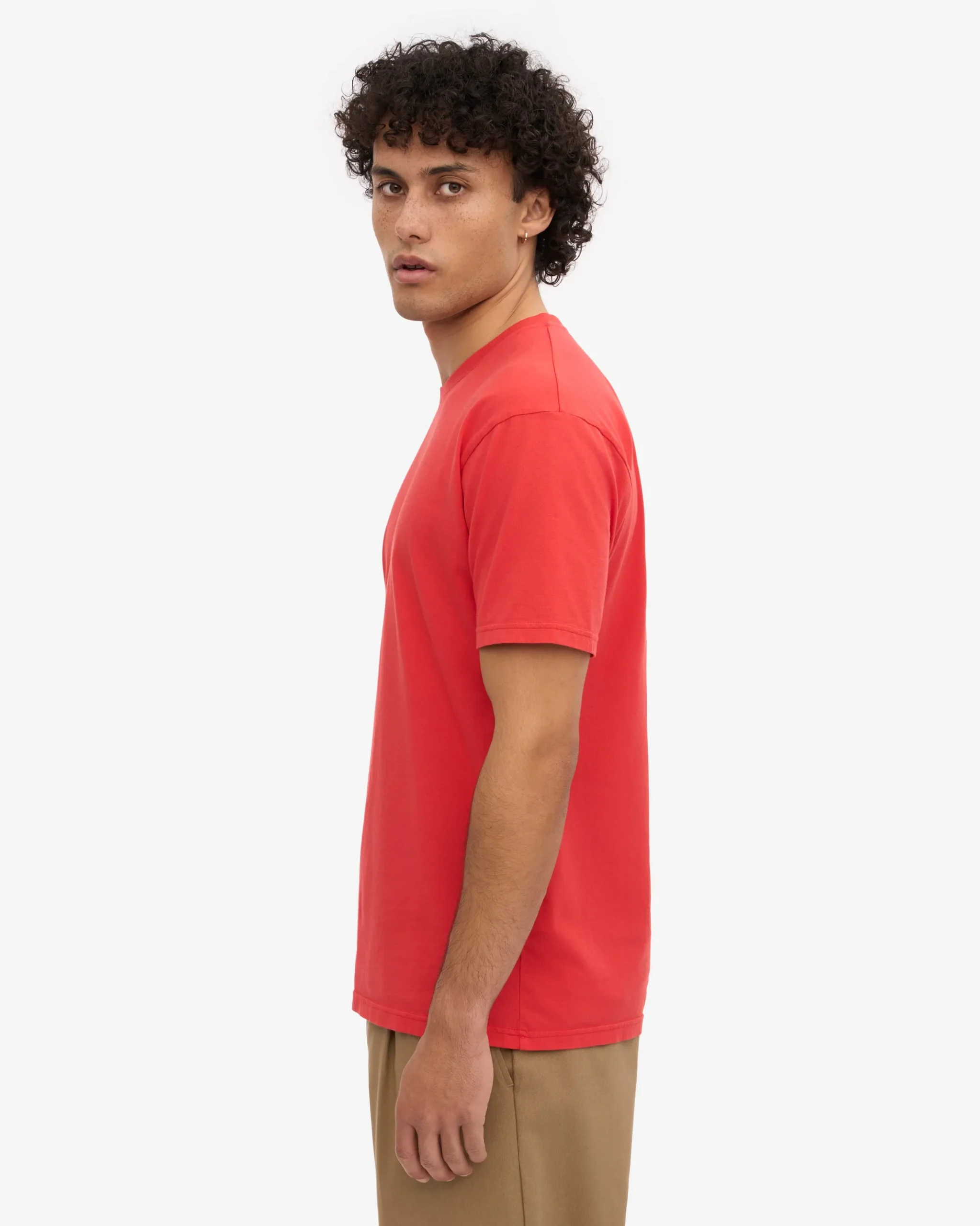 Classic Organic Tee - Red Tangerine