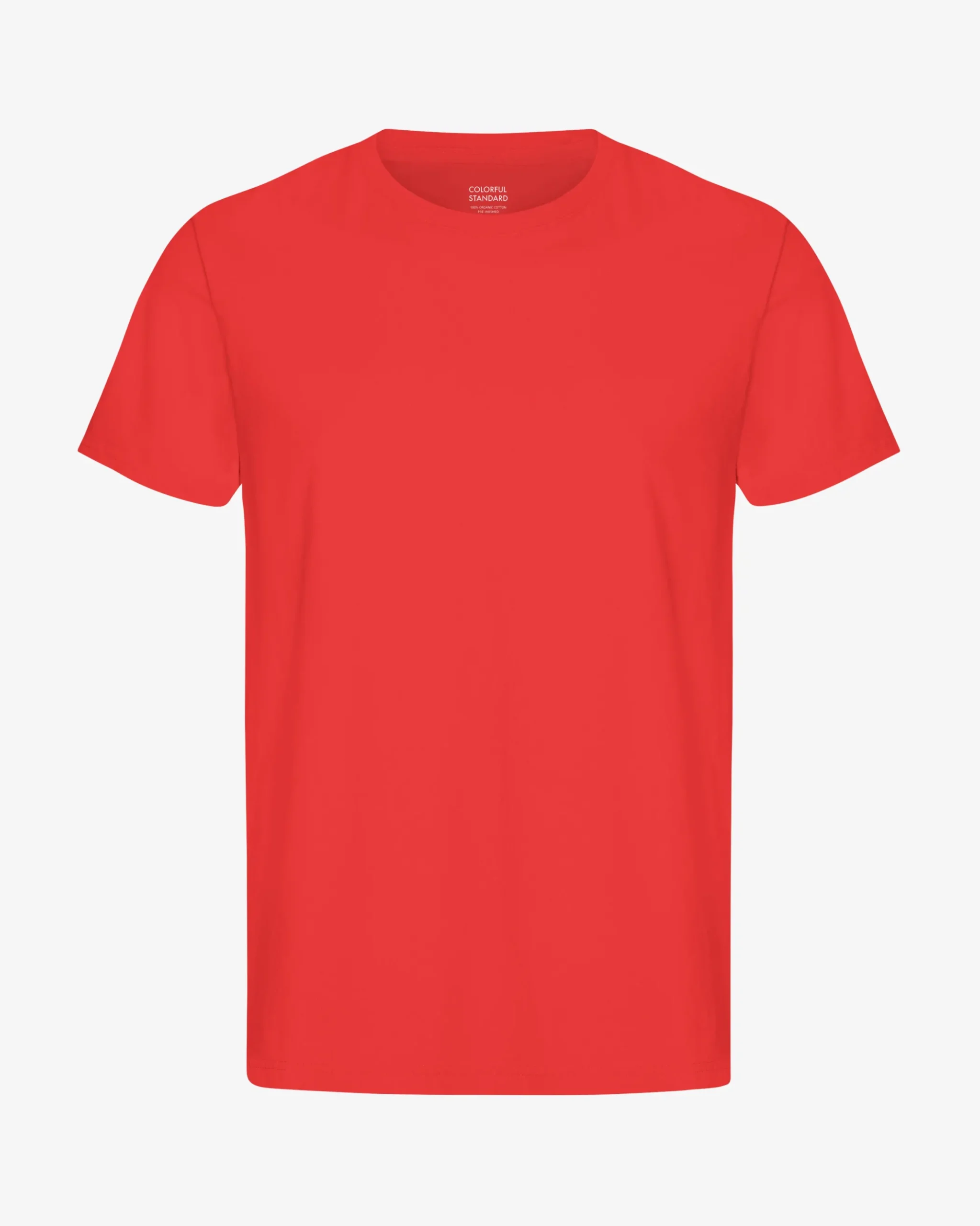 Classic Organic Tee - Red Tangerine