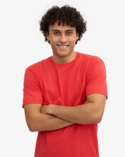 Classic Organic Tee - Red Tangerine