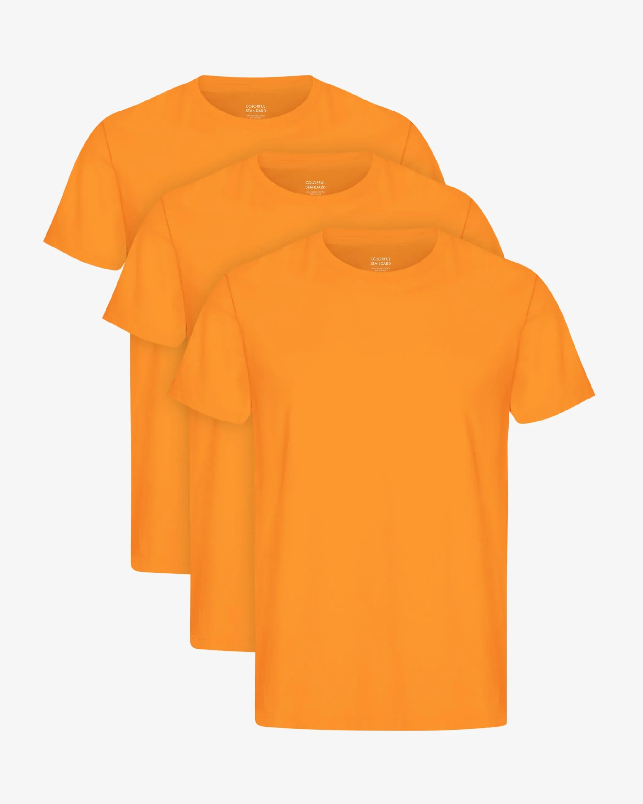 Classic Organic Tee - Sunny Orange (3-Pack)
