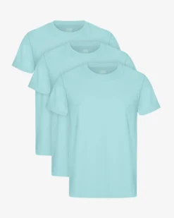Classic Organic Tee - Teal Blue (3-Pack)