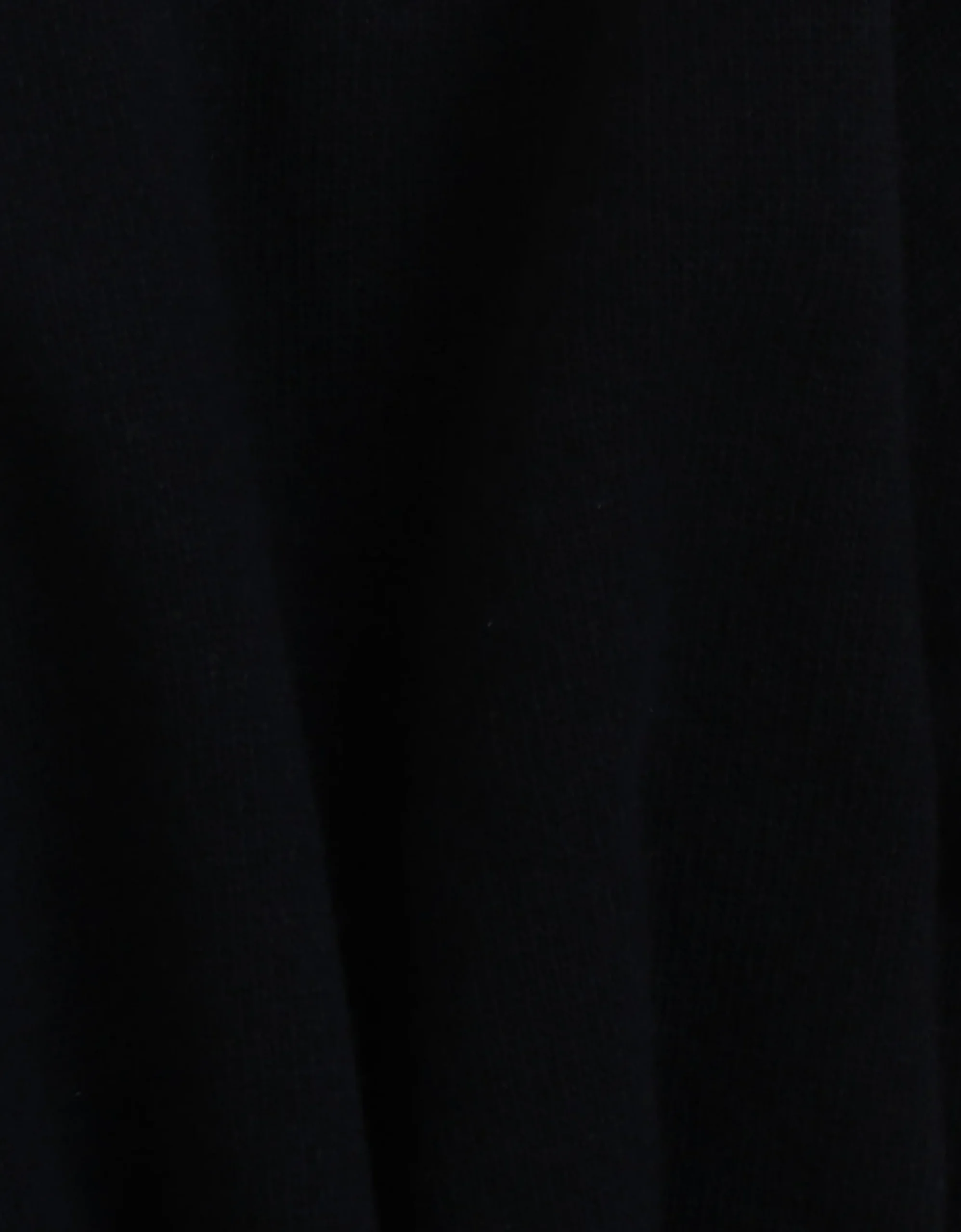 Light Merino Wool Crew - Deep Black