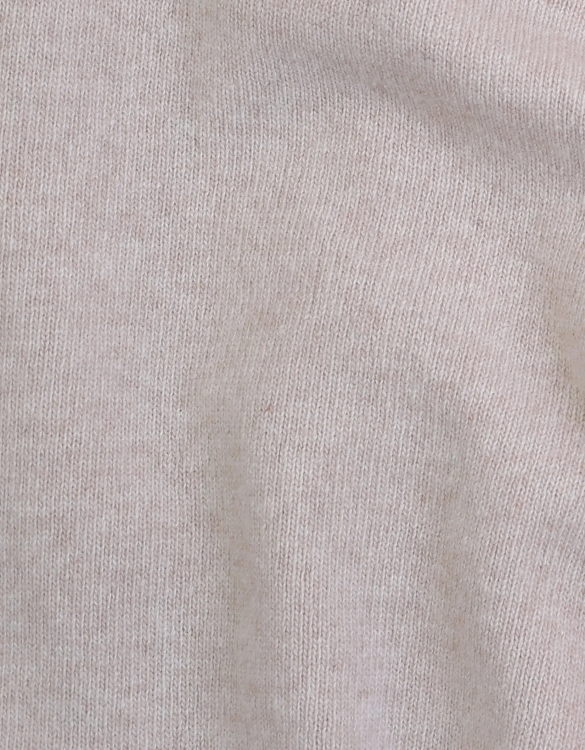 Light Merino Wool Crew - Ivory White