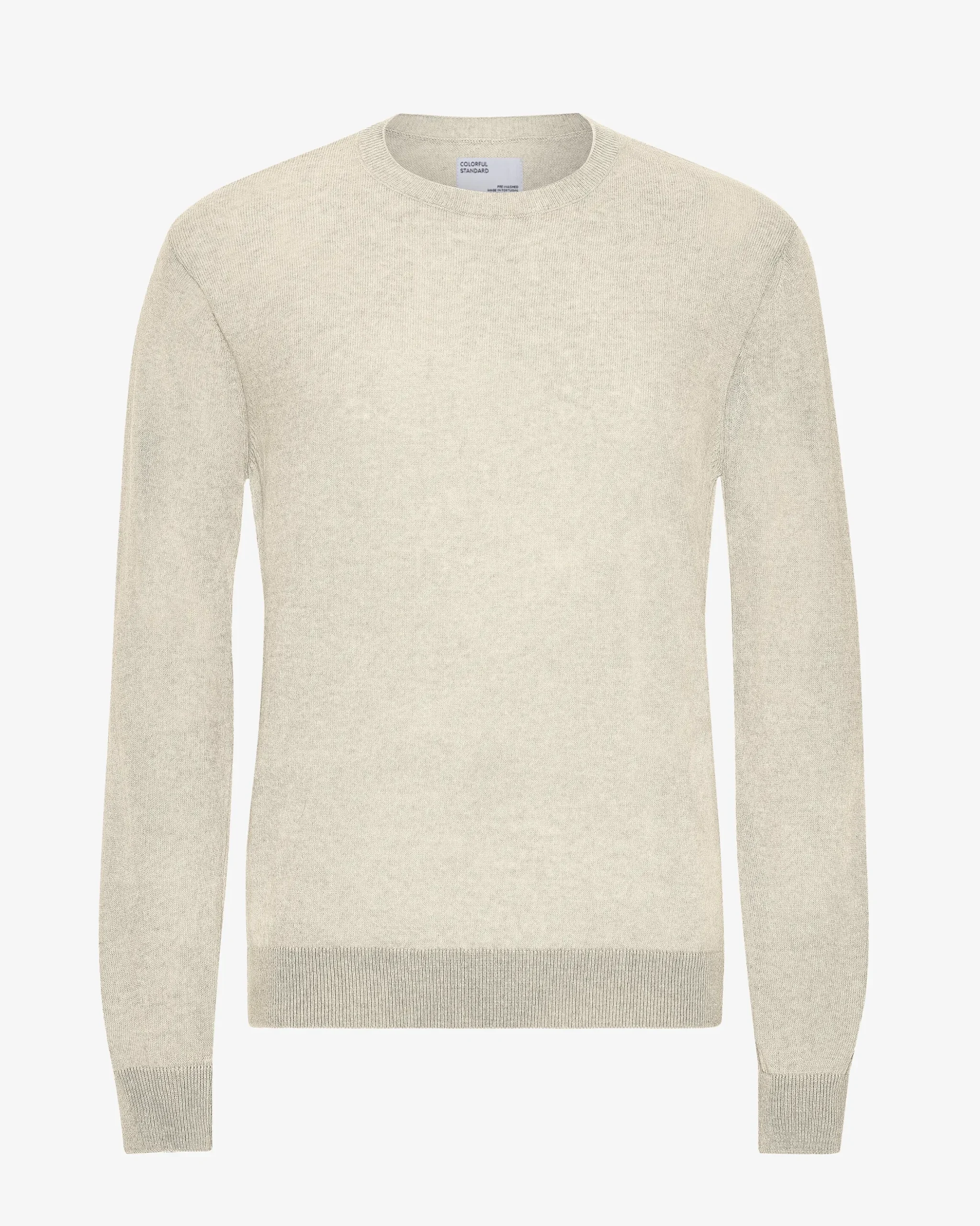 Light Merino Wool Crew - Ivory White