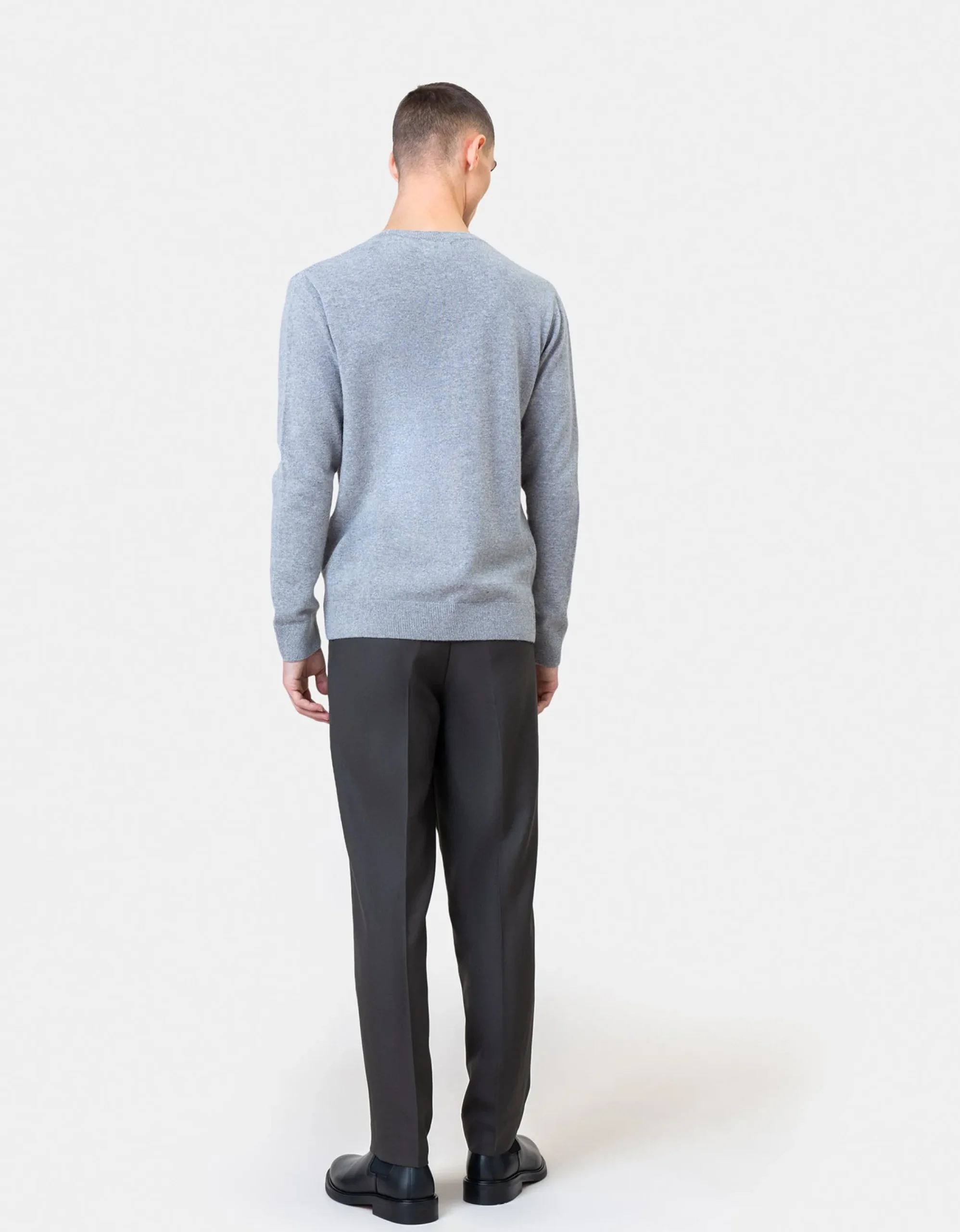 Light Merino Wool Crew - Soft Lavender