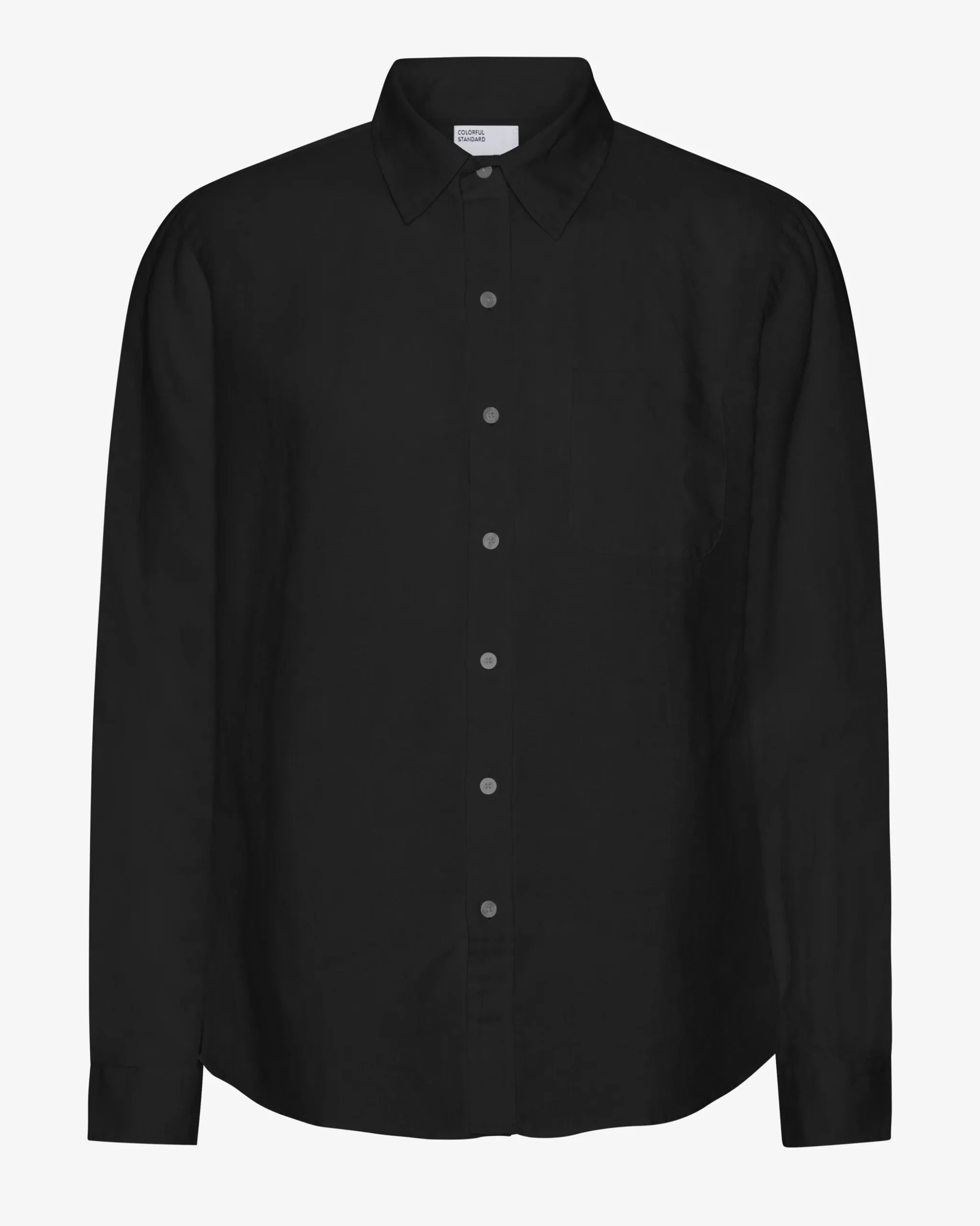 Linen Shirt - Deep Black