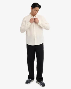 Linen Shirt - Ivory White