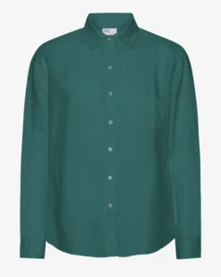Linen Shirt - Ocean Green