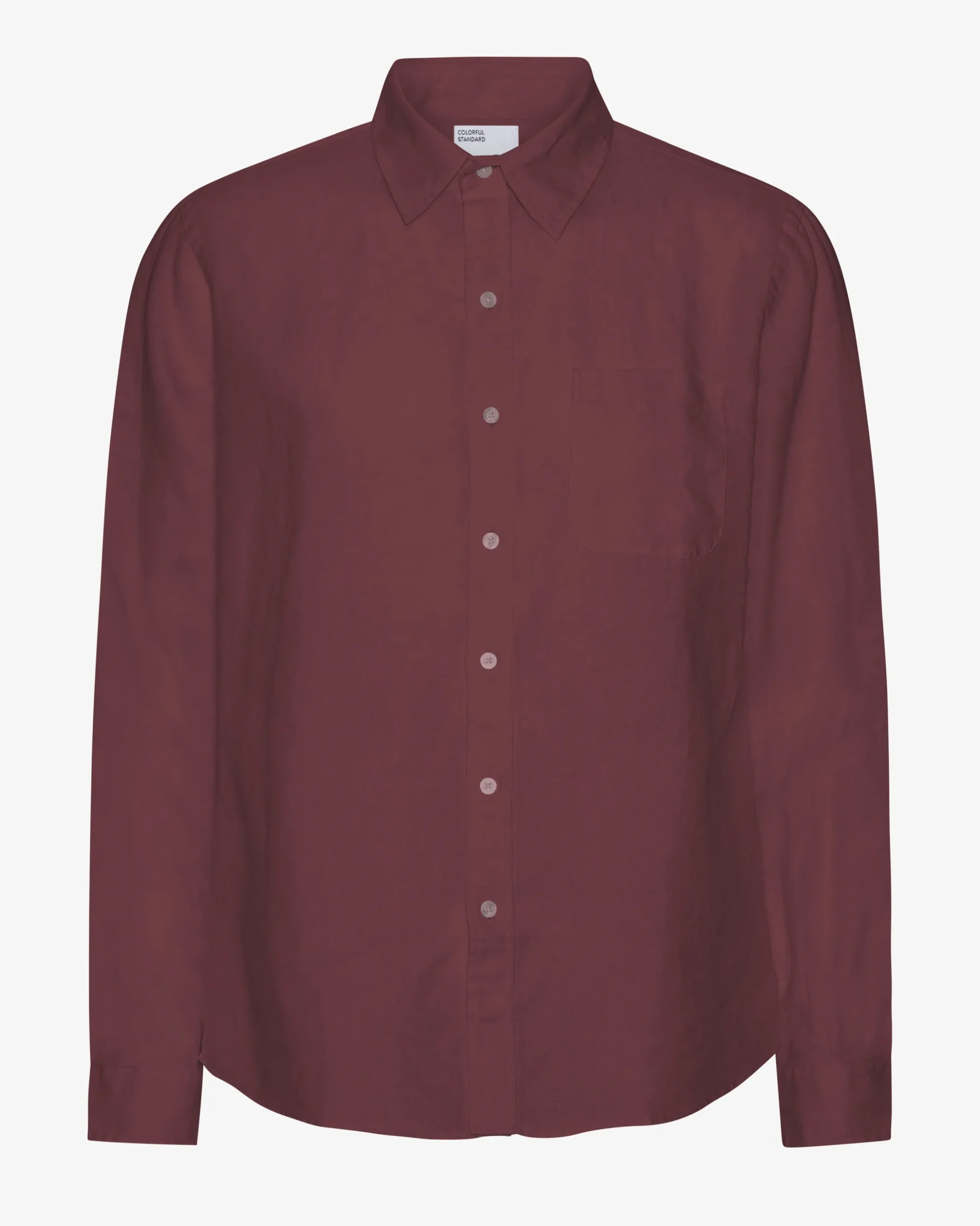 Linen Shirt - Oxblood Red