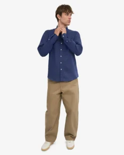 Linen Shirt - Petrol Blue