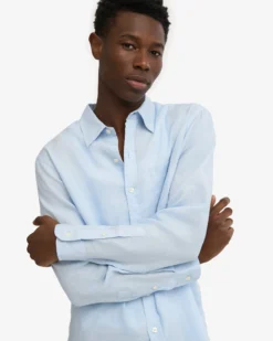Linen Shirt - Polar Blue