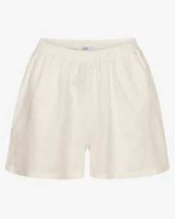Linen Shorts - Ivory White