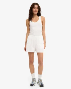Linen Shorts - Optical White