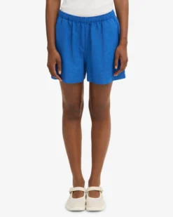 Linen Shorts - Pacific Blue