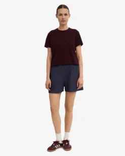 Linen Shorts - Petrol Blue