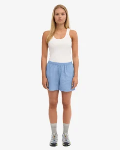 Linen Shorts - Seaside Blue