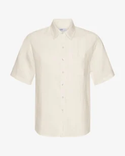 Linen SS Shirt - Ivory White