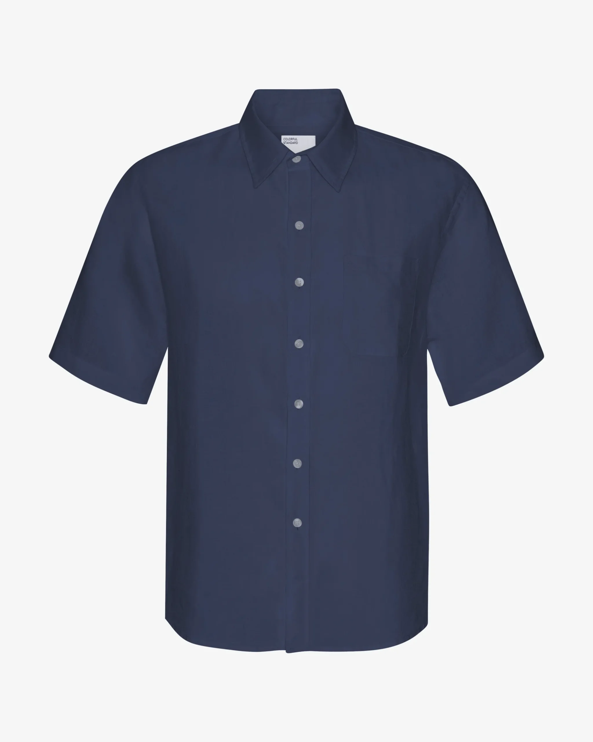 Linen SS Shirt - Marine Blue