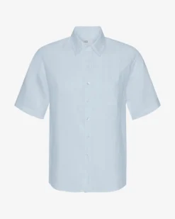 Linen SS Shirt - Polar Blue