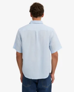 Linen SS Shirt - Polar Blue