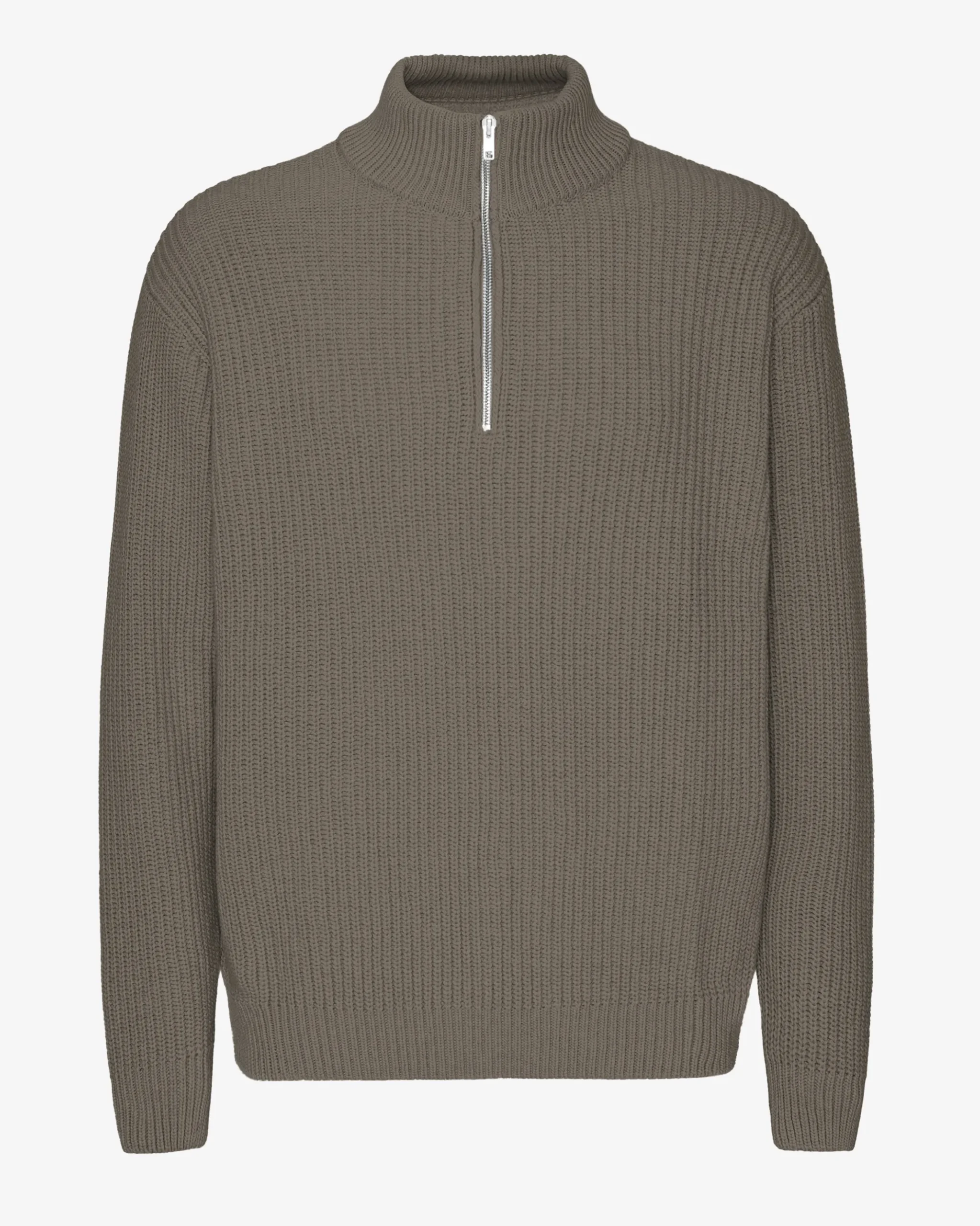 Merino Quarter Zip - Dusty Olive