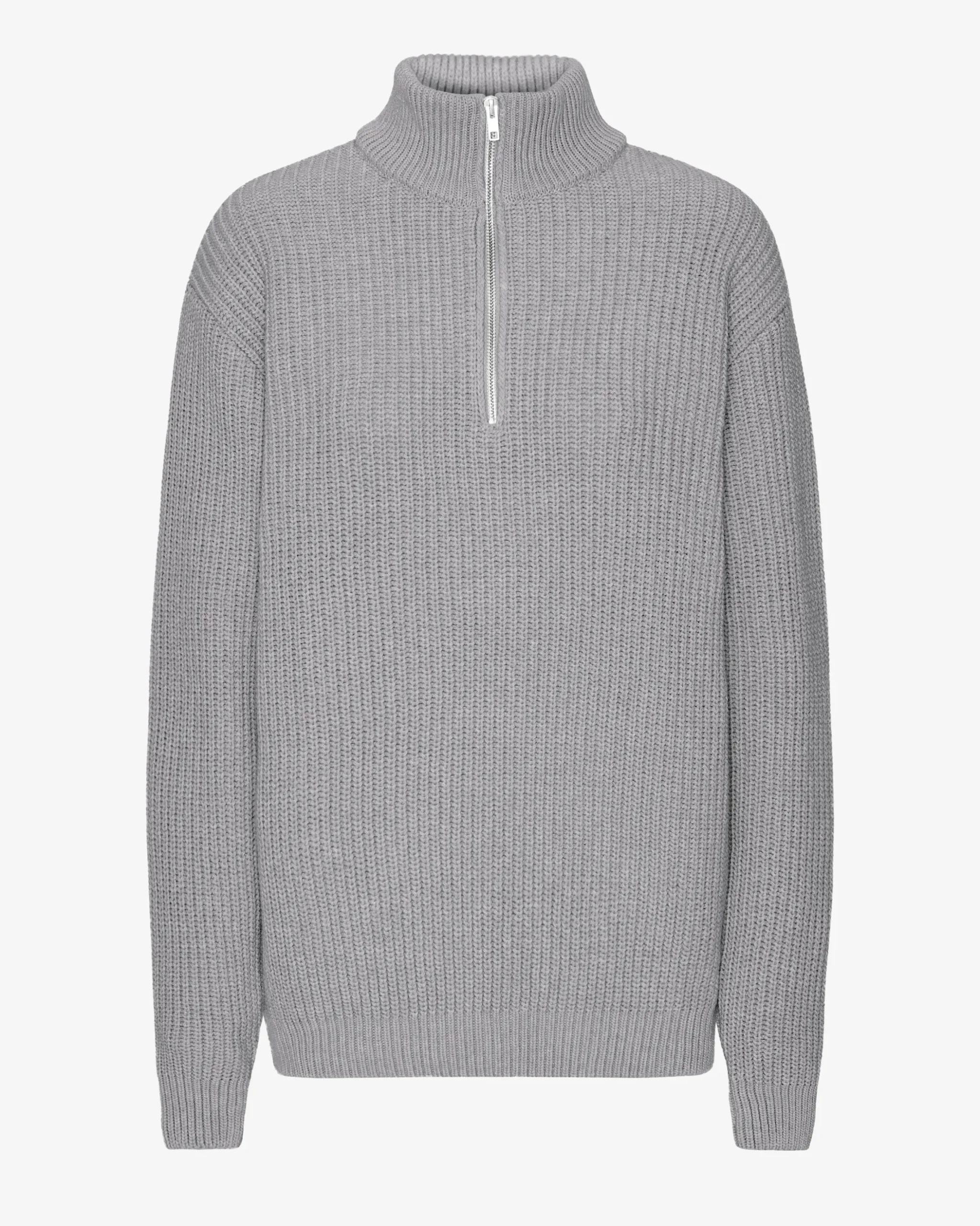 Merino Quarter Zip - Heather Grey