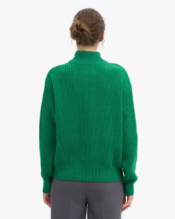 Merino Quarter Zip - Kelly Green