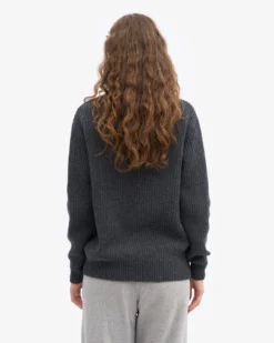 Merino Quarter Zip - Lava Grey
