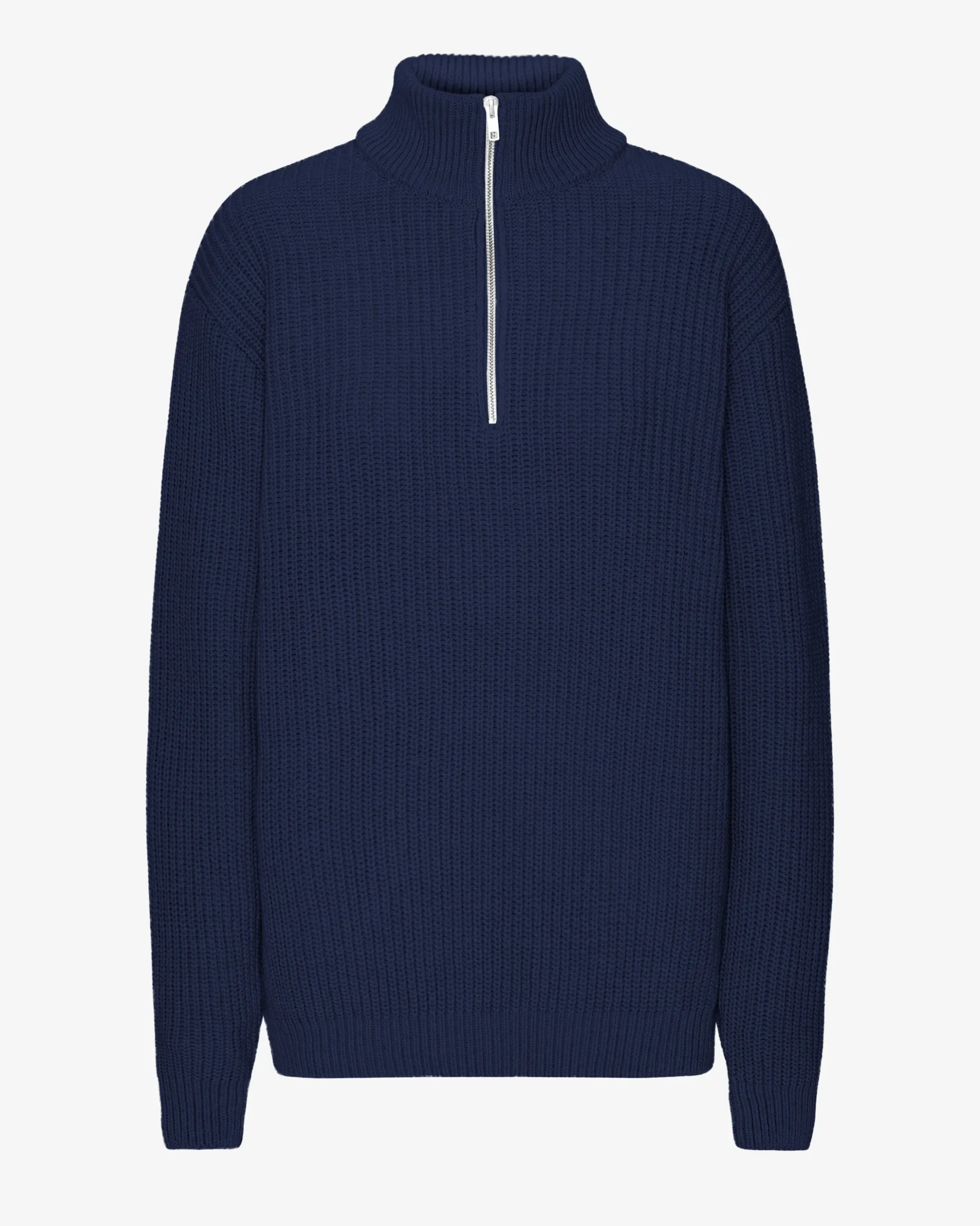Merino Quarter Zip - Marine Blue