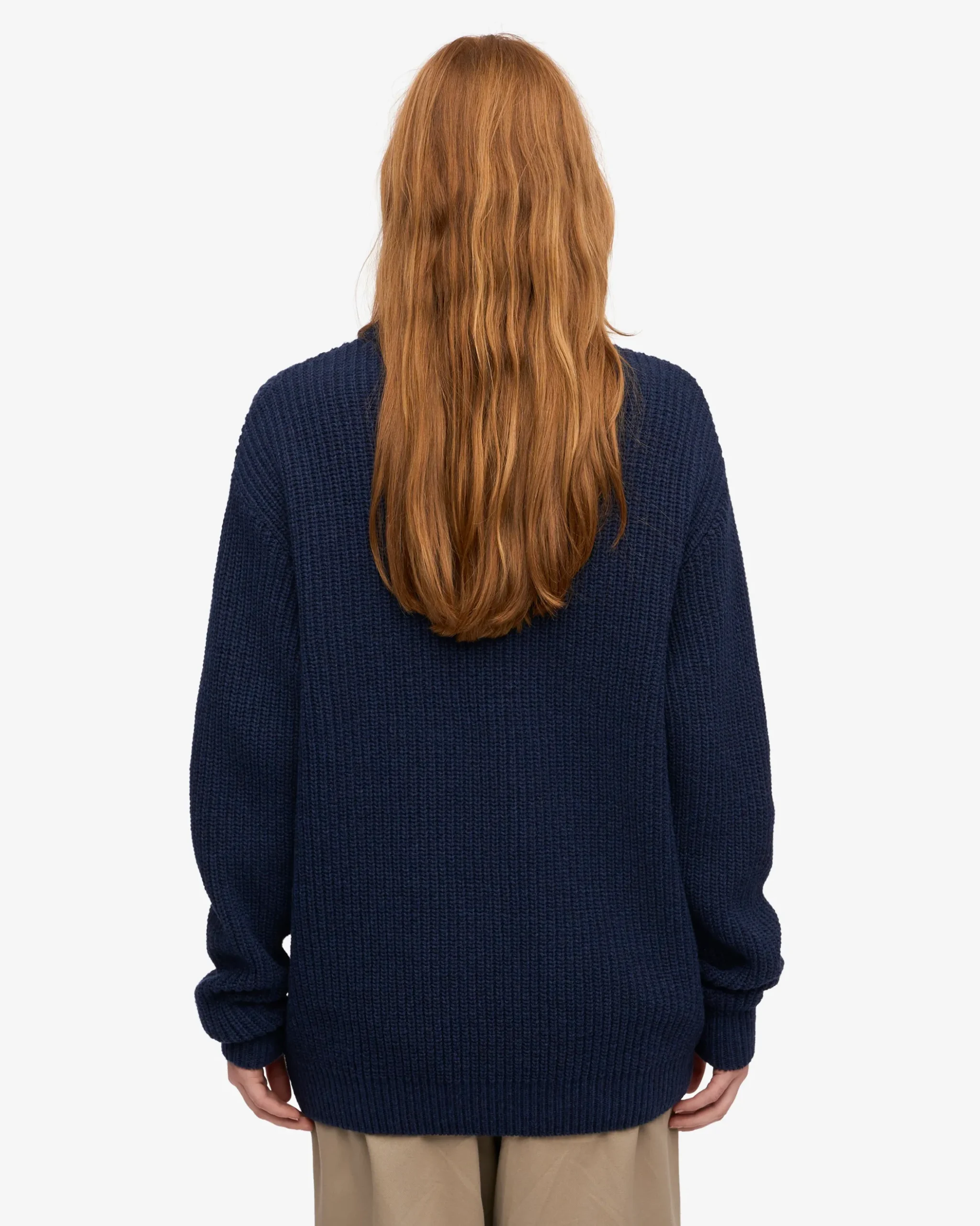 Merino Quarter Zip - Marine Blue
