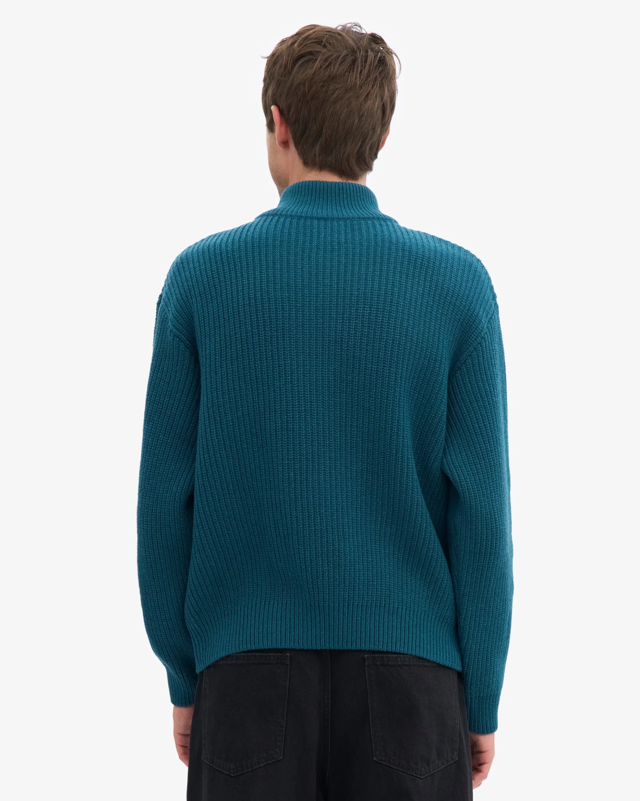 Merino Quarter Zip - Ocean Green