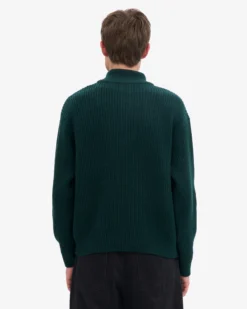 Merino Quarter Zip - Oxblood Red