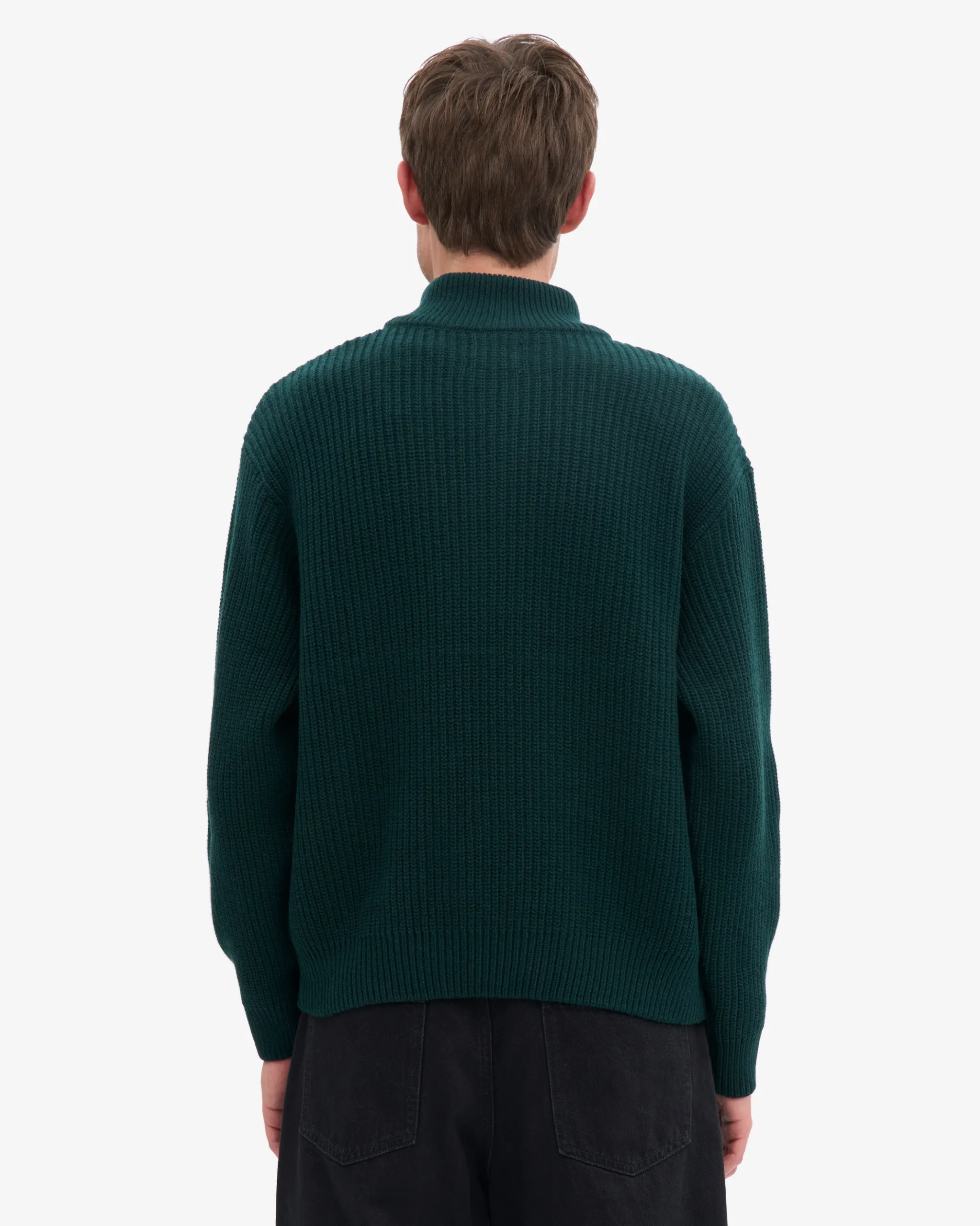 Merino Quarter Zip - Oxblood Red