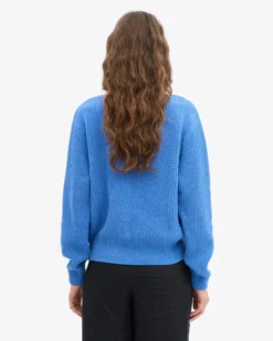 Merino Quarter Zip - Pacific Blue