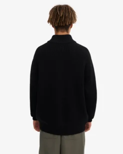 Merino Quarter Zip - Snow Melange