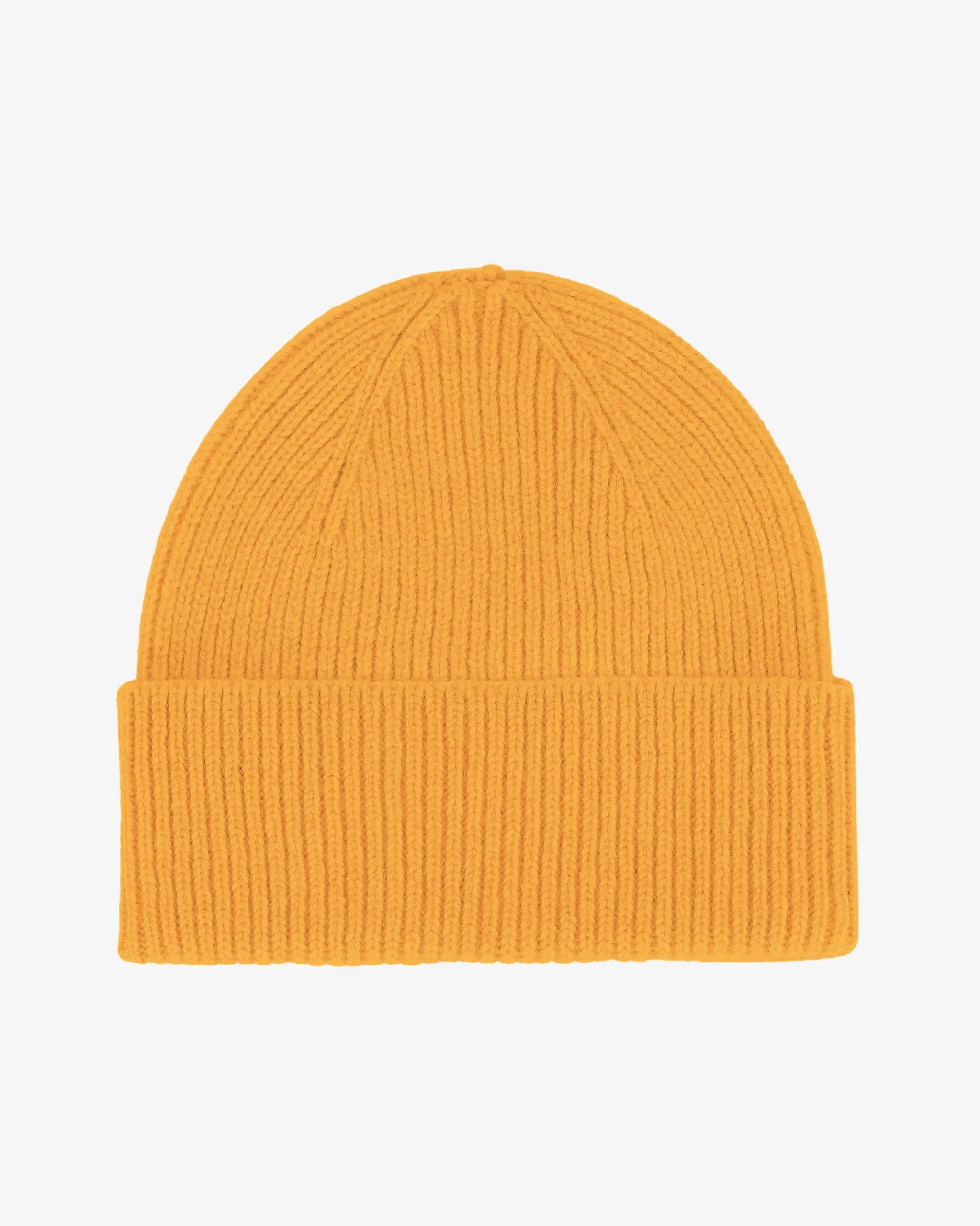 Merino Wool Beanie - Burned Yellow