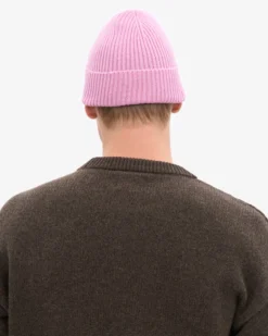 Merino Wool Beanie - Cherry Blossom