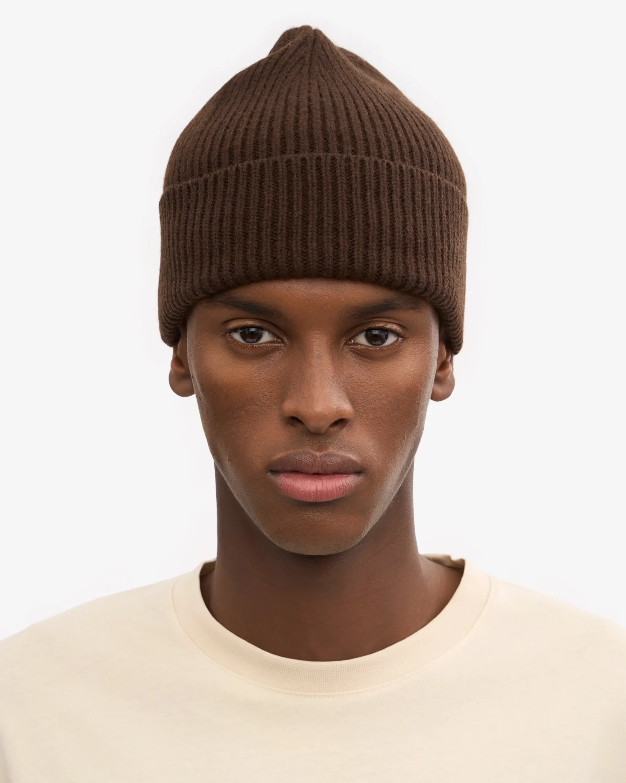 Merino Wool Beanie - Coffee Brown