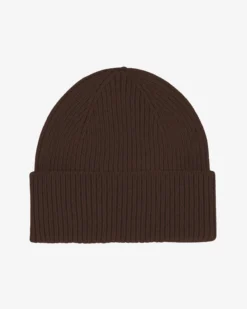 Merino Wool Beanie - Coffee Brown