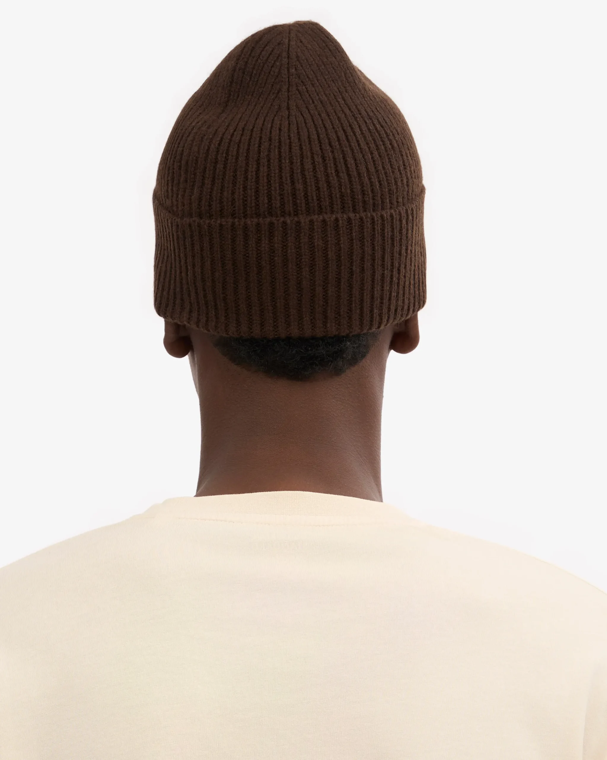 Merino Wool Beanie - Coffee Brown