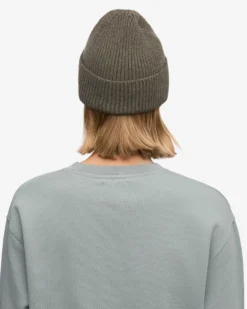 Merino Wool Beanie - Dusty Olive