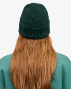 Merino Wool Beanie - Emerald Green