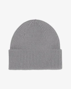Merino Wool Beanie - Heather Grey